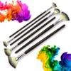 Fan Shaped Paint Brush 6 Pcs Set - Image 2