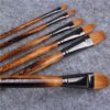 Wooden Handle Oil Paint Brush 6 Pcs Set - Image 2