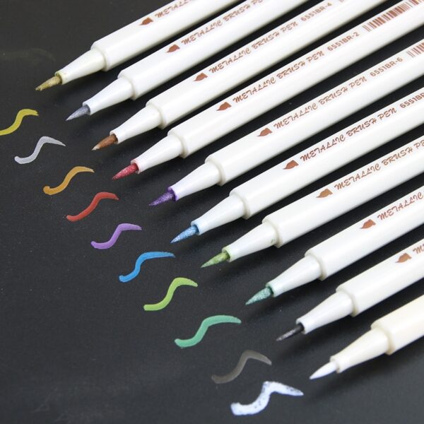 Metallic Color Art Markers 10 Pcs Set
